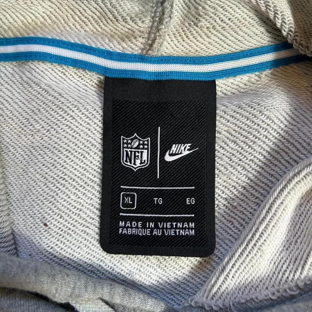 Nike Gray and Blue Hoodie